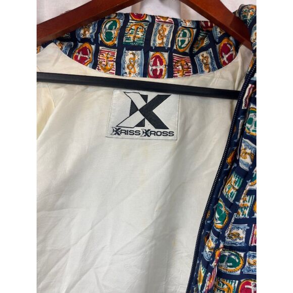 Vintage Nautical Maritime Boating Sailing Puffer Jacket L/XL - Picture 7 of 7